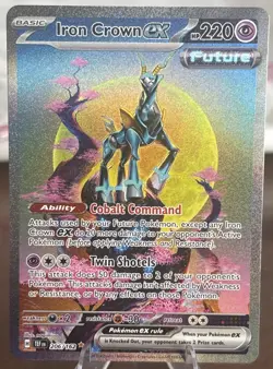 Iron Crown ex 206/162 SV05: Temporal Forces Holo SIR M/NM Pokemon - Image 1