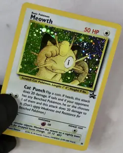 Pokemon Meowth WOTC Black Star Promo 10 Holo GB NM - Image 2