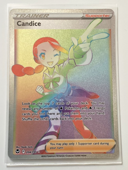 POKEMON SILVER TEMPEST - FULL ART - SUPPORTER TRAINER CANDICE - 204/195 - Image 1