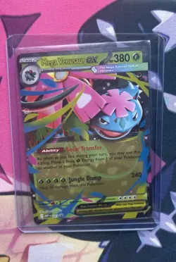 Pokemon Mega Venusaur ex MEP 013 Mega Evolution Black Star Promo - Image 1