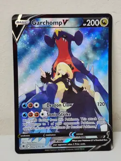 Pokemon TCG Garchomp V TG23/TG30 Swsh10: Astral Radiance Trainer Gallery Holo - Image 1