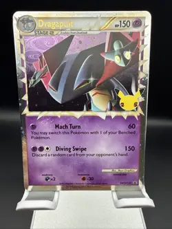 Pokemon TCG Dragapult Prime SWSH132 Black Star Promo Celebrations NM - Image 1