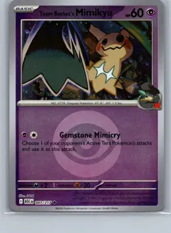 Team Rocket's Mimikyu 097/217 Reverse Holo Rare Ascended Heroes Pokemon TCG - NM - Image 1