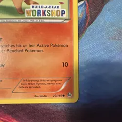 Pokemon Vulpix Build-A-Bear Workshop Stamped Promo 2015 NM - Image 4