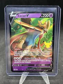 Zacian V - 016/025 - Ultra Rare Holo Pokemon TCG Celebrations NM-M - Image 1