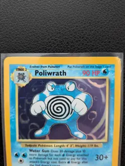 Pokemon TCG Poliwrath Base Set 13/102 Holo Rare 90 HP Stage 2 Wizards 1999 LP/NM - Image 2