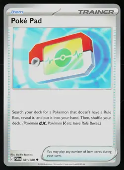Poke Pad 081/088 Uncommon Perfect Order Pokemon NM - Image 1
