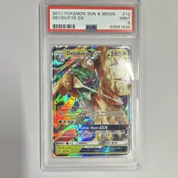 Decidueye GX Pokemon TCG SM Base Set 12/149 Full Art Ultra Rare Holo PSA 9 - Image 1