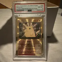 Pokemon Pikachu Promo Foil 58 Celebrations Ultra-Premium Collection PSA 8 2021 - Image 1