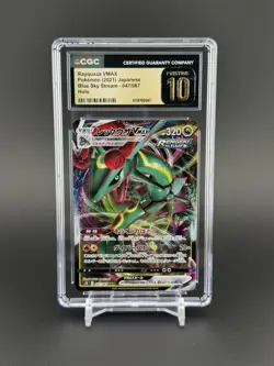 Pokemon CGC 10 PRISTINE Rayquaza VMAX RRR 2021 047/067 S7R Japanese - Image 1