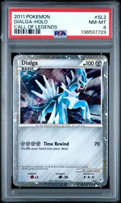 2011 POKEMON CALL OF LEGENDS #SL2 DIALGA-HOLO PSA 8 - Image 1