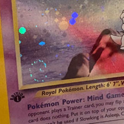 Pokemon Slowking Vintage 1st Edition Neo Genesis Holo (Swirl) #14 PSA 6 - Image 3