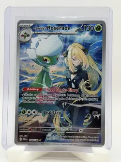 Pokemon Cynthia’s Roserade 184/182 Destined Rivals Illustration Rare NM - Image 1