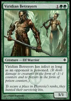 Viridian Betrayers - Light Play MTG New Phyrexia - Image 1