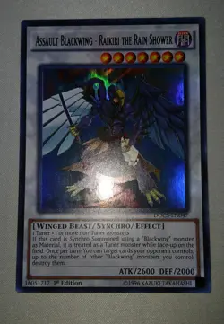 Yugioh Assault Blackwing - Raikiri The Rain Shower DOCS-EN047 1st Ed NM - Image 1