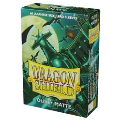 Japanese Matte Olive 60 ct Dragon Shield Sleeves YuGiOh - Image 1