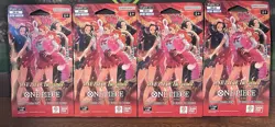 One Piece Heroines EB-03 (4) Sealed Sleeved Booster Packs - Image 1