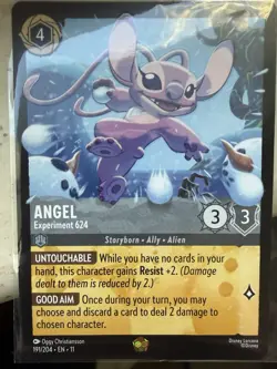 Disney Lorcana Card Angel Experiment 624 Legendary Winterspell - Image 1