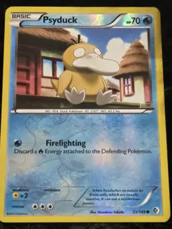 Pokemon TCG Boundaries Crossed Psyduck Reverse Holo Card 33/149 Common - Image 2