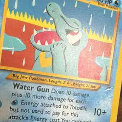 Totodile Pokemon Card 50 HP 85/105 Neo Destiny Regular Common English 2000 - Image 5