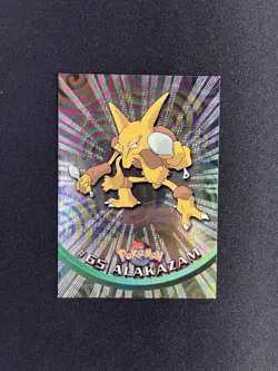 ALAKAZAM #65 TOPPS POKEMON TV Animation Edition Holo Foil 1999 Trading Card - Image 4