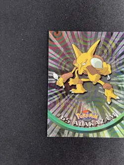 ALAKAZAM #65 TOPPS POKEMON TV Animation Edition Holo Foil 1999 Trading Card - Image 5