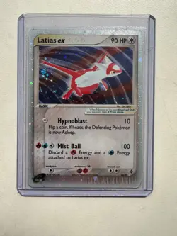 Pokemon Latias ex 93/97 EX Dragon Holo Rare Basic 90HP English TCG Card 2003 - Image 1