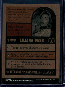 MTG Magic the Gathering Secret Lair The Baseballing Liliana Vess Baseball Card - Image 2
