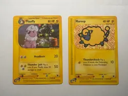 2002 vintage NM to Mint 💎 x2 Cards – Expedition 77 Flaffy & 119/165 Mareep - Image 3