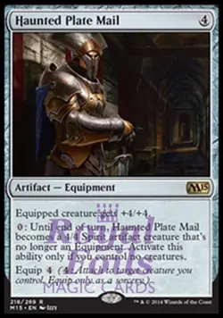 Haunted Plate Mail 2x FOIL MTG M15 Core Set Rare MINT artifact - Image 1