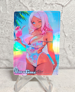 Hibana Trading Card Waifu Goddess Story Anime Girl holo Karte Manga Full Art - Image 1