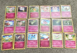 Pokemon TCG Fairy Lot 26 Cards Jigglypuff Clefairy Granbull Marill Nintendo - Image 1