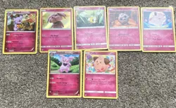 Pokemon TCG Fairy Lot 26 Cards Jigglypuff Clefairy Granbull Marill Nintendo - Image 2