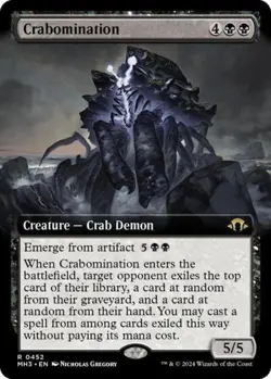 Crabomination (Extended Art) -Foil Near Mint MTG Modern Horizons 3 - Image 1