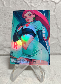 Jessie Trading Card Waifu Goddess Story Anime Girl holo Karte Manga Full Art - Image 1
