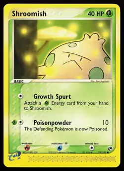 Shroomish 78/100 Common Sandstorm Pokemon Card - Image 1