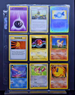 Pokemon Card Vintage Binder Find Lot of 9 Cards 1999 2002 2006 - Image 1