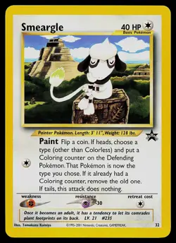 Pokemon Card - Smeargle WoTC Promo 32 Promo - Image 1