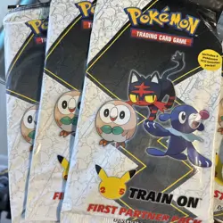 Pokemon First Partner PACK 3 Jumbo Alola Cards +2 Booster 25th SEALED x3 820650809620 - Image 1