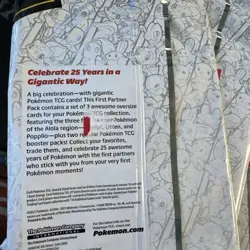 Pokemon First Partner PACK 3 Jumbo Alola Cards +2 Booster 25th SEALED x3 820650809620 - Image 4