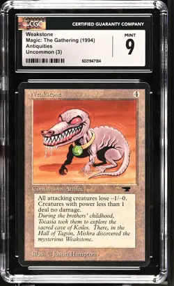 WEAKSTONE Antiquities U Reserved List CGC 9 MTG [Nostalgium] - Image 1