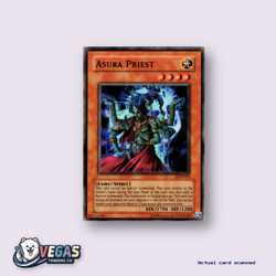 Yu-Gi-Oh! Vintage 2003 Unlimited Asura Priest Super Rare Holo Card LOD-071 LP - Image 1