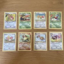 Jungle Bundle x8 Pokemon Collectible Cards Near Mint In Sleeves 1999 - Image 1