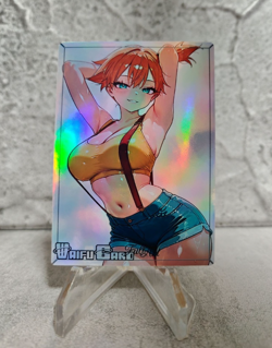 Misty Trading Card Waifu Goddess Story Anime Girl holo Karte Manga Full Art - Image 1