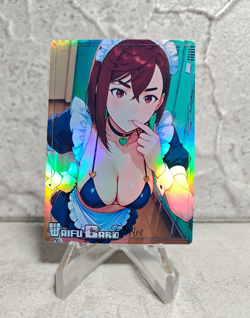 Momo Trading Card Waifu Goddess Story Anime Girl holo Karte Manga Full Art - Image 1