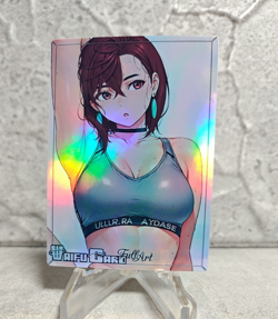 Momo Trading Card Waifu Goddess Story Anime Girl holo Karte Manga Full Art - Image 1