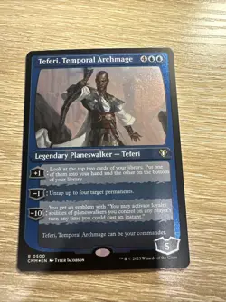 Teferi, Temporal Archmage #500 (Foil Etched) MTG Commander Masters CMM - NM - Image 1