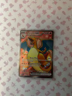 Pokemon Charizard EX Ultra Rare Sv: Scarlet & Violet 151 Card 183/165 NM - Image 1