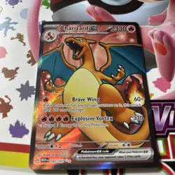 Pokemon Charizard EX Ultra Rare Sv: Scarlet & Violet 151 Card 183/165 NM - Image 1