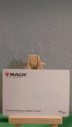 MTG Art Series Strategic Planning 68/81 Gold Stamped Strixhaven: School Of Mages - Image 2